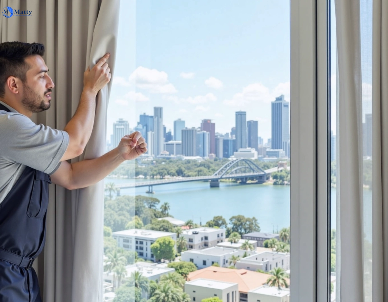 Professional curtain steam cleaning service bellfield-vic QLD by Matty Curtain Cleaning