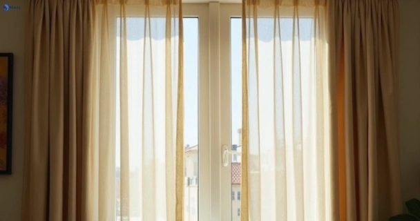 Dull dusty drapes in bellfield-vic before professional cleaning